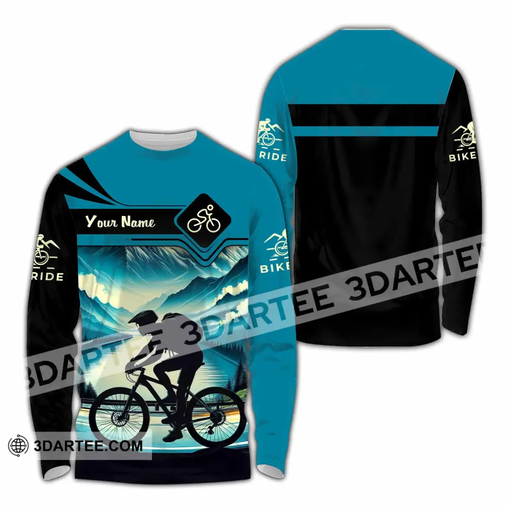 Unisex Shirt - Custom Bike Rider Shirt Long Sleeve Shirt / S T-shirt