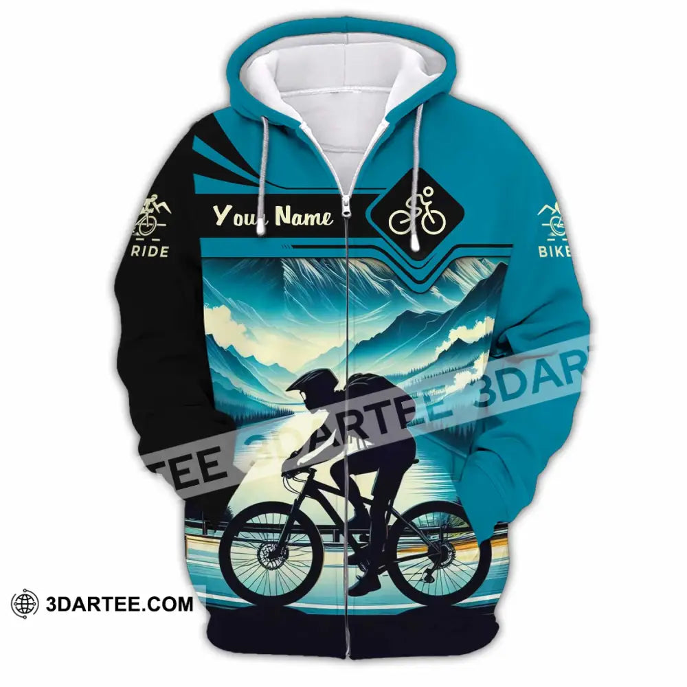 Unisex Shirt - Custom Bike Rider Shirt Zipper Hoodie / S T-shirt