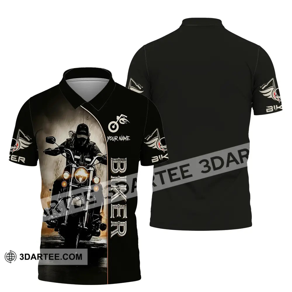 Unisex Shirt - Custom Biker 3D Shirt - Polo Shirt / S - T-shirt