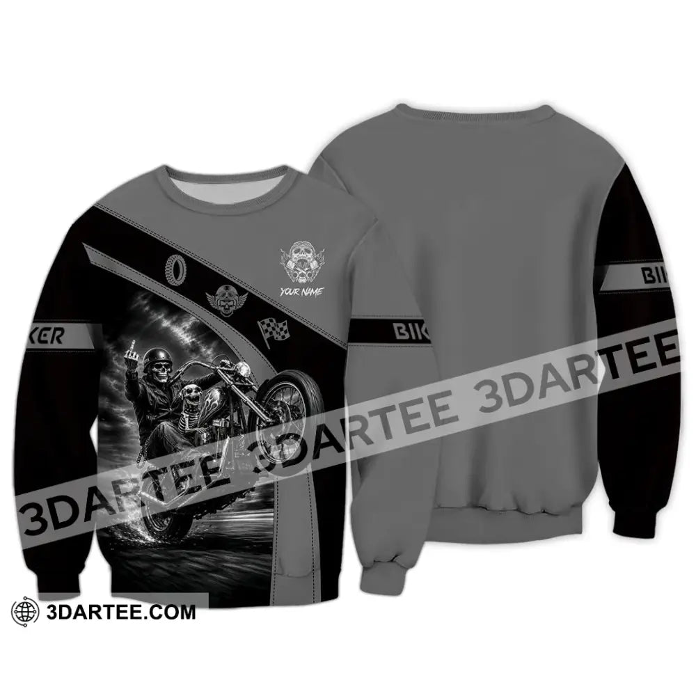 Unisex Shirt - Custom Biker Shirt - Long Sleeve / S - T-shirt