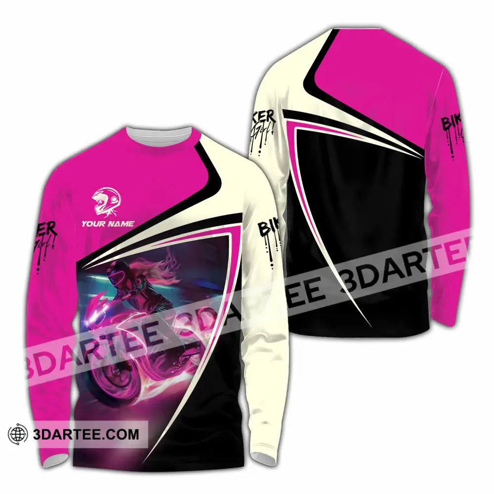 Unisex Shirt - Custom Biker Shirt - Long Sleeve Shirt / S - T-shirt
