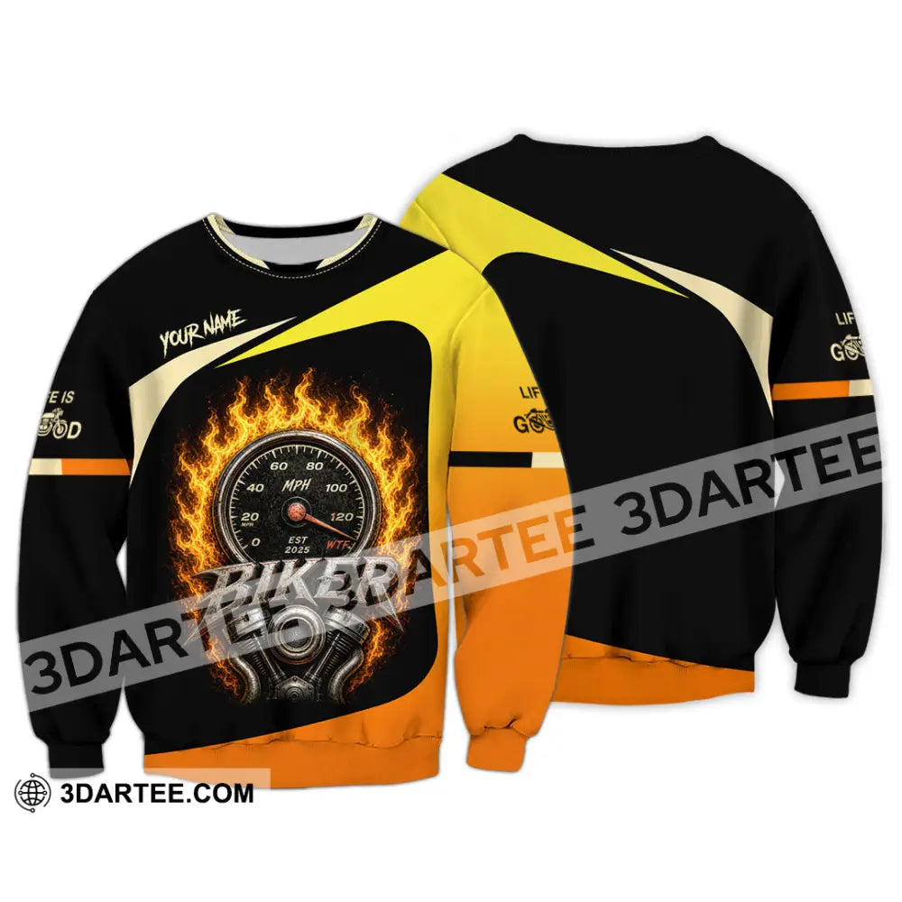 Unisex Shirt - Custom Biker Shirt - Long Sleeve / S - T-shirt