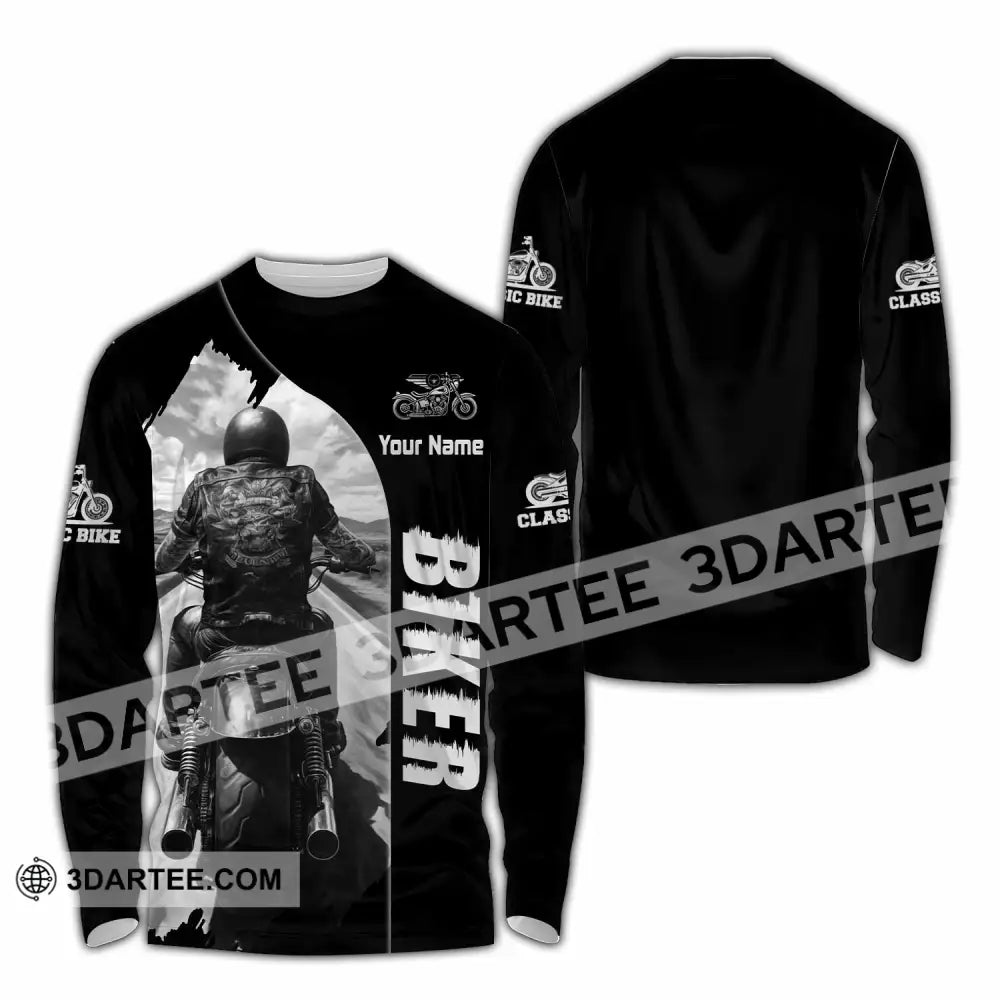 Unisex Shirt - Custom Biker Shirt - Long Sleeve Shirt / S - T-shirt