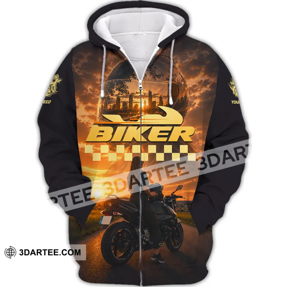 Unisex Shirt - Custom Biker Shirt - Zipper Hoodie / S - T-shirt