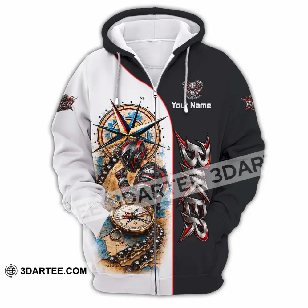 Unisex Shirt - Custom Biker Shirt - Zipper Hoodie / S - T-shirt