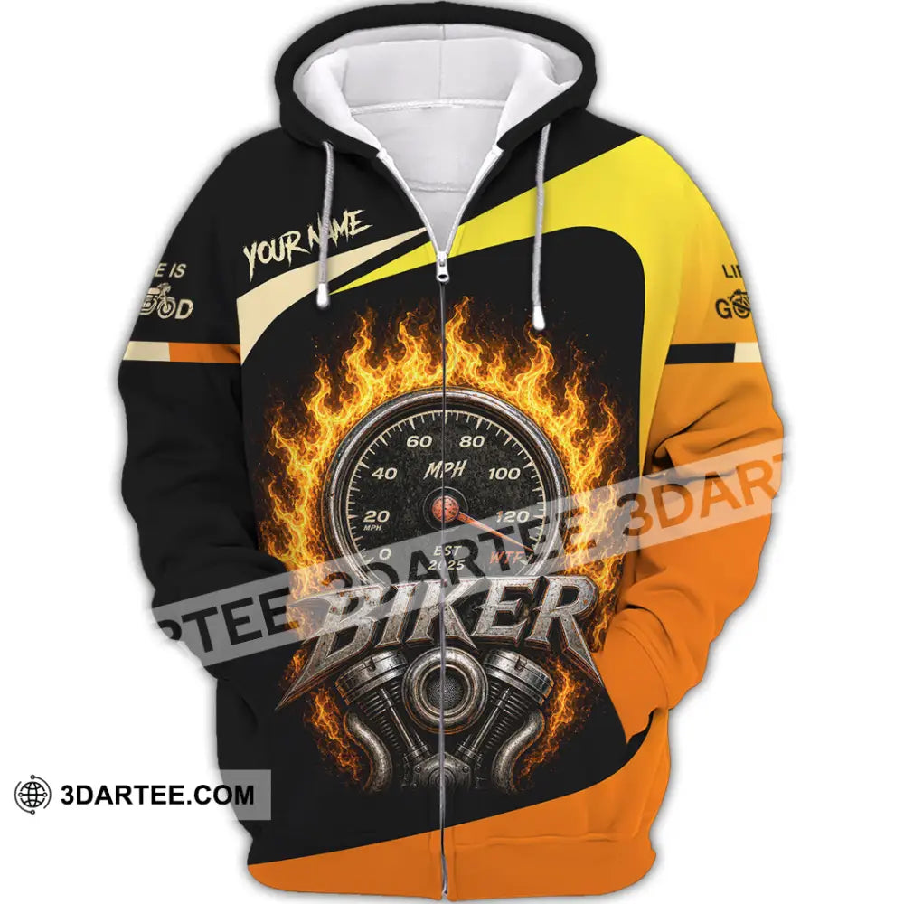 Unisex Shirt - Custom Biker Shirt - Zipper Hoodie / S - T-shirt