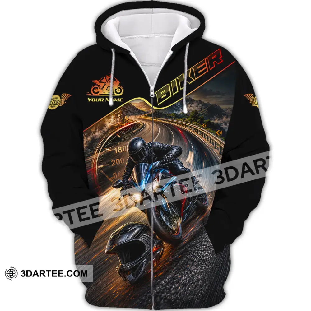 Unisex Shirt - Custom Biker Shirt - Zipper Hoodie / S - T-shirt