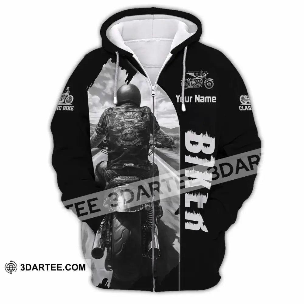 Unisex Shirt - Custom Biker Shirt - Zipper Hoodie / S - T-shirt