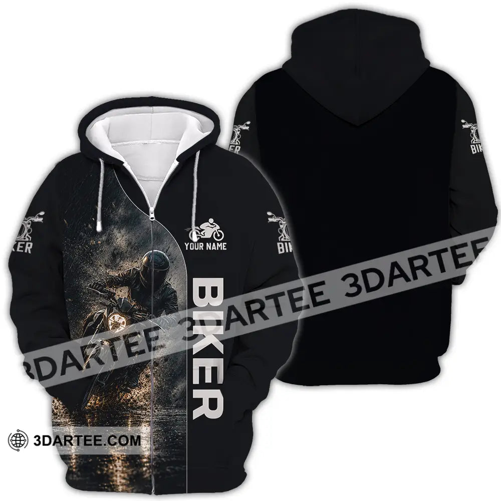 Unisex Shirt - Custom Biker Shirt - Zipper Hoodie / S - T-shirt