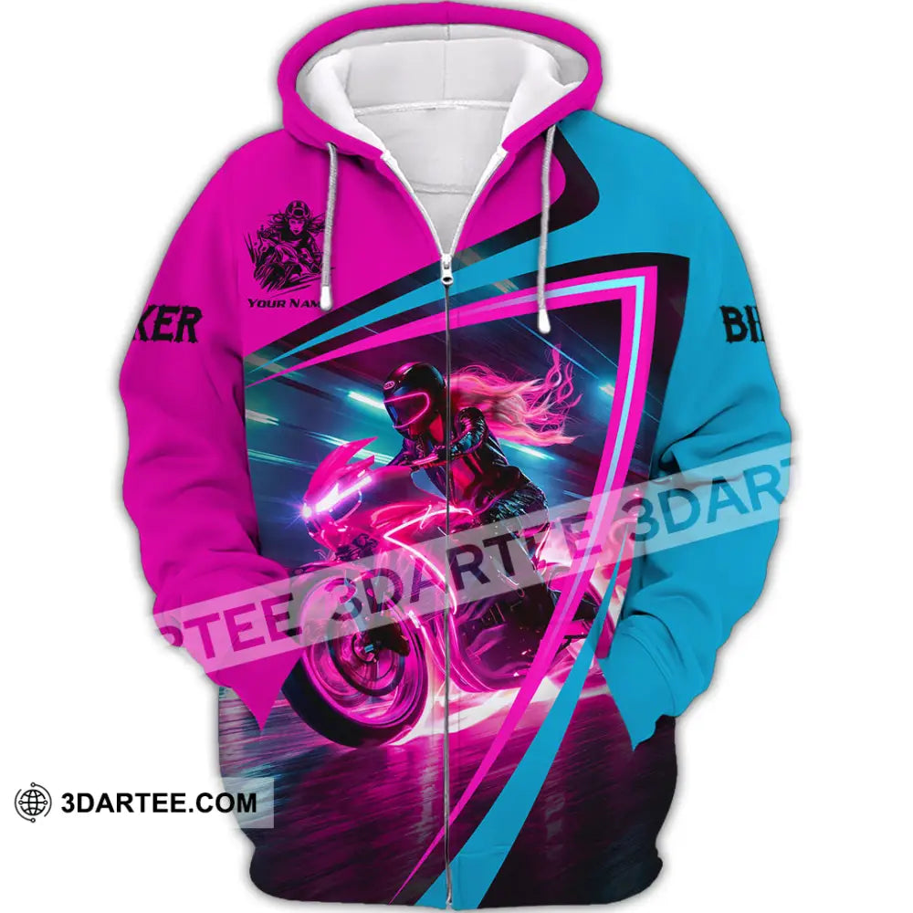 Unisex Shirt - Custom Biker Shirt - Zipper Hoodie / S - T-shirt