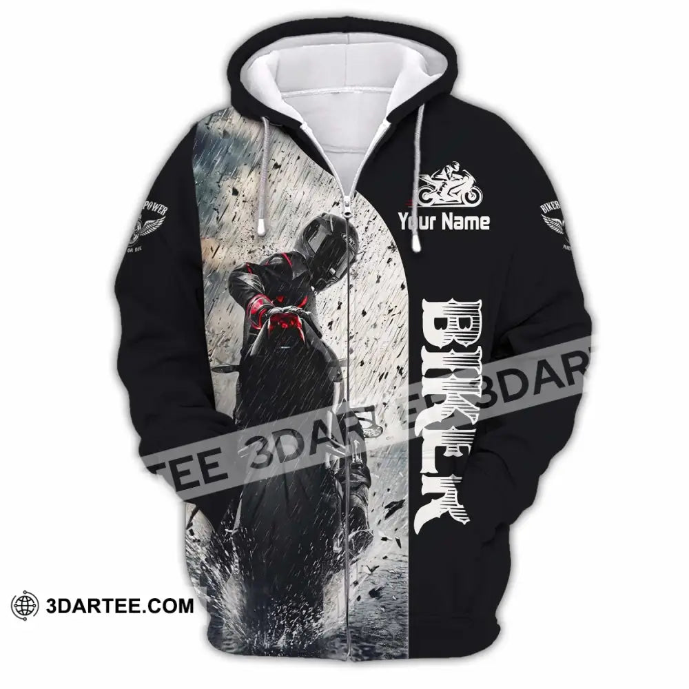 Unisex Shirt - Custom Biker Shirt - Zipper Hoodie / S - T-shirt