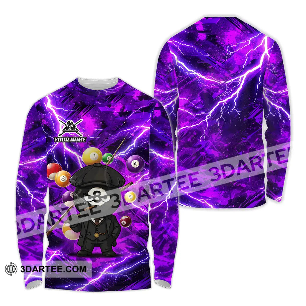 Unisex Shirt - Custom Billiard 3D Shirt Long Sleeve Shirt / S T-shirt
