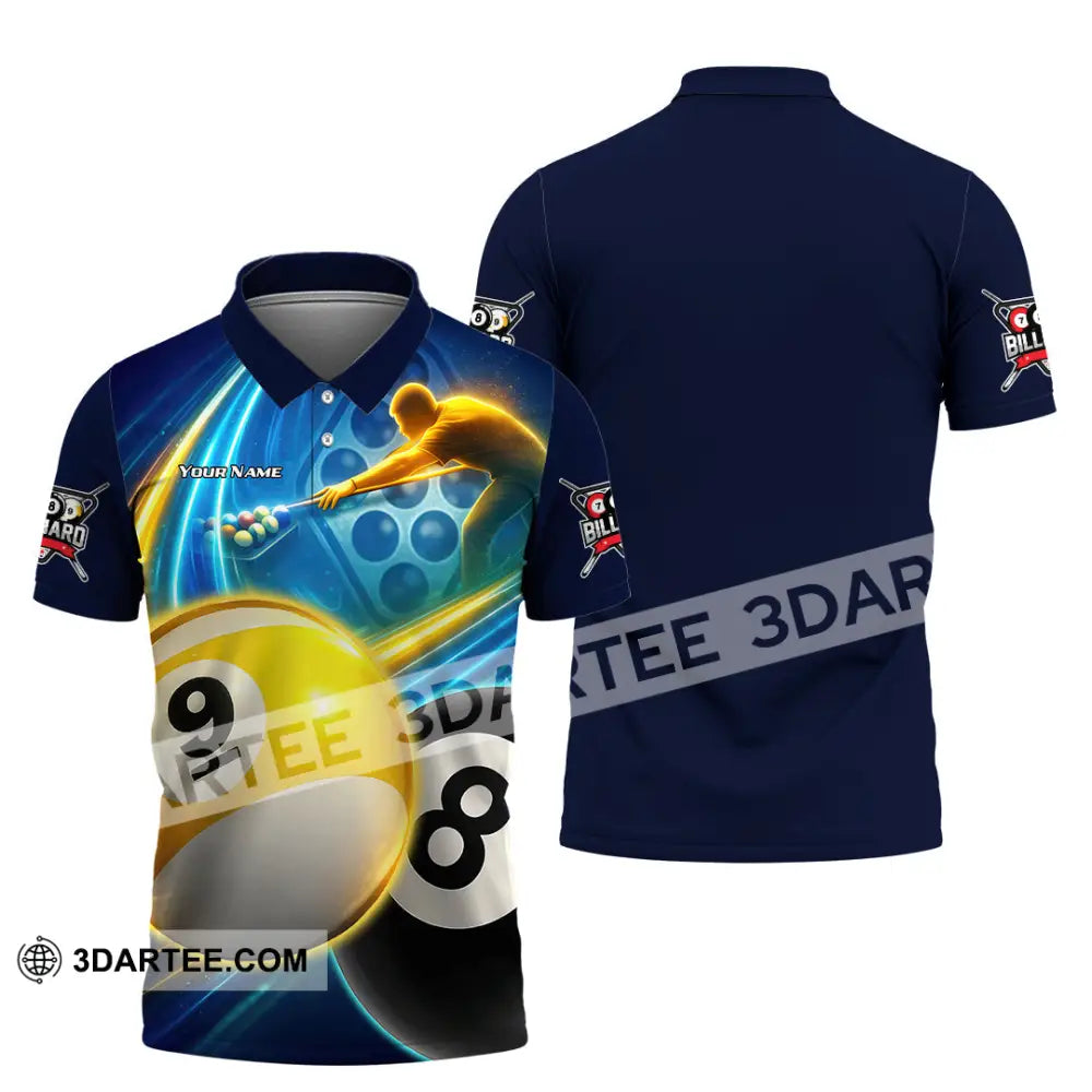 Unisex Shirt - Custom Billiard 3D Shirt Polo Shirt / S T-shirt