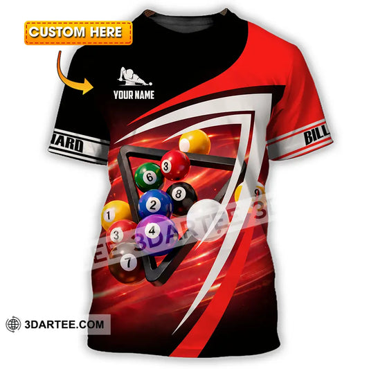 Unisex Shirt - Custom Billiard 3D Shirt T-shirt