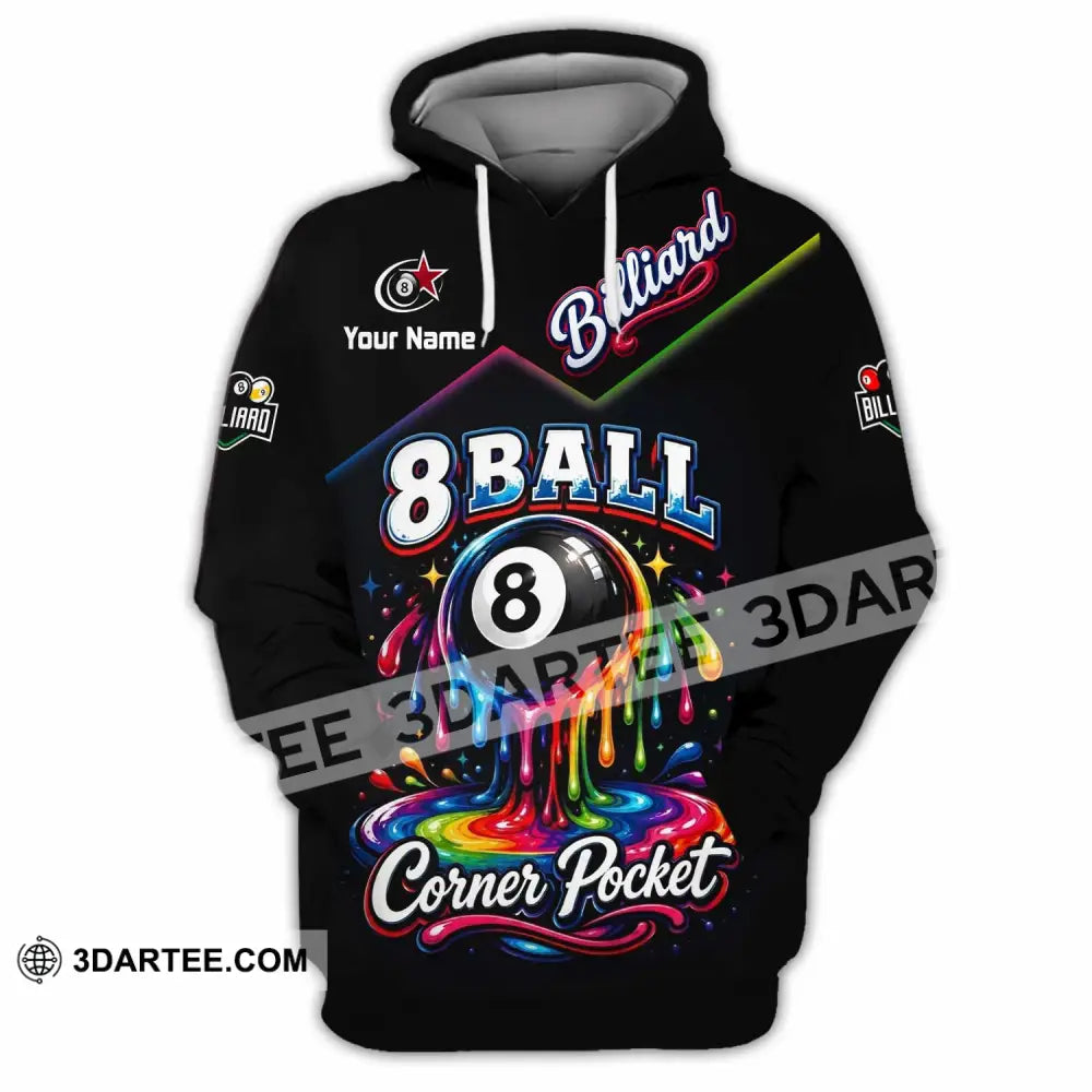 Unisex Shirt - Custom Billiard 8 Ball Shirt - Hoodie / S - T-shirt