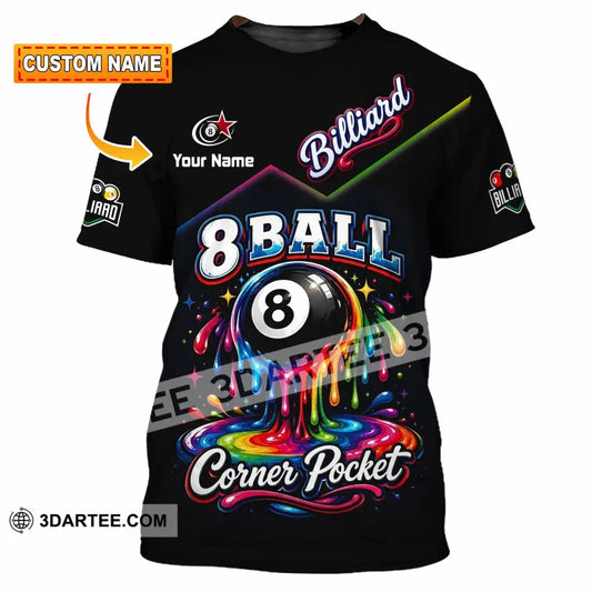 Unisex Shirt - Custom Billiard 8 Ball Shirt - T-shirt