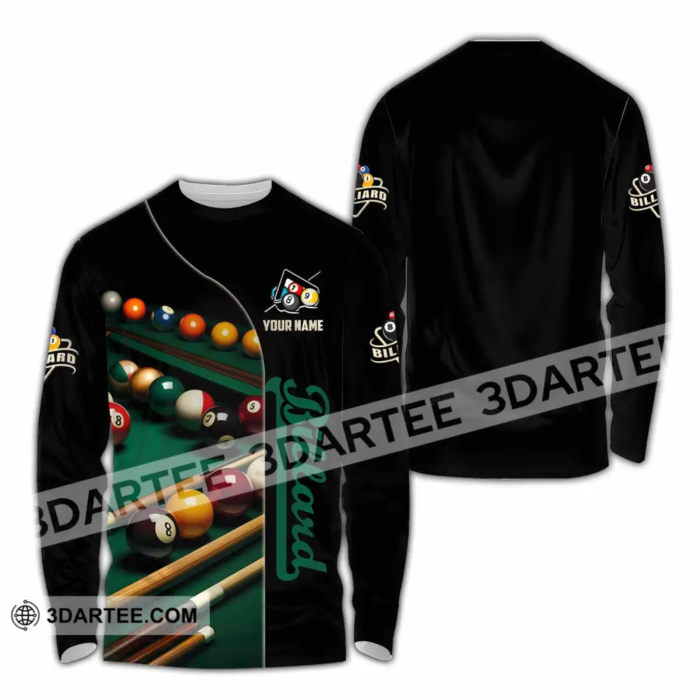 Unisex Shirt - Custom Billiard Lover Shirt Long Sleeve Shirt / S T-shirt