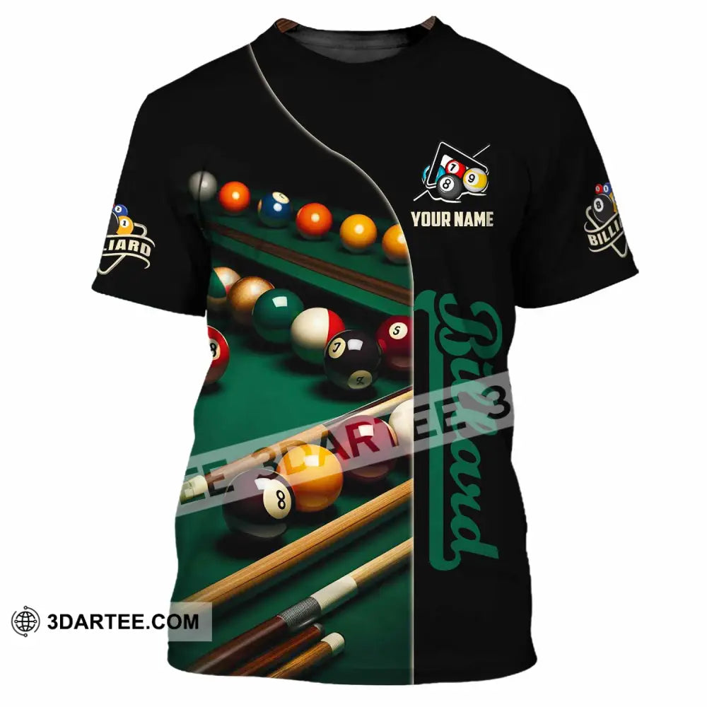 Unisex Shirt - Custom Billiard Lover Shirt T-Shirt / S T-shirt