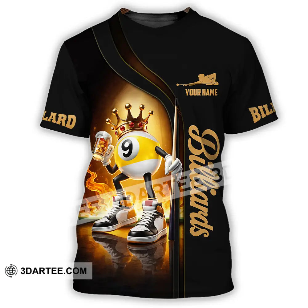 Unisex Shirt - Custom Billiards 3D Shirt T-Shirt / S T-shirt