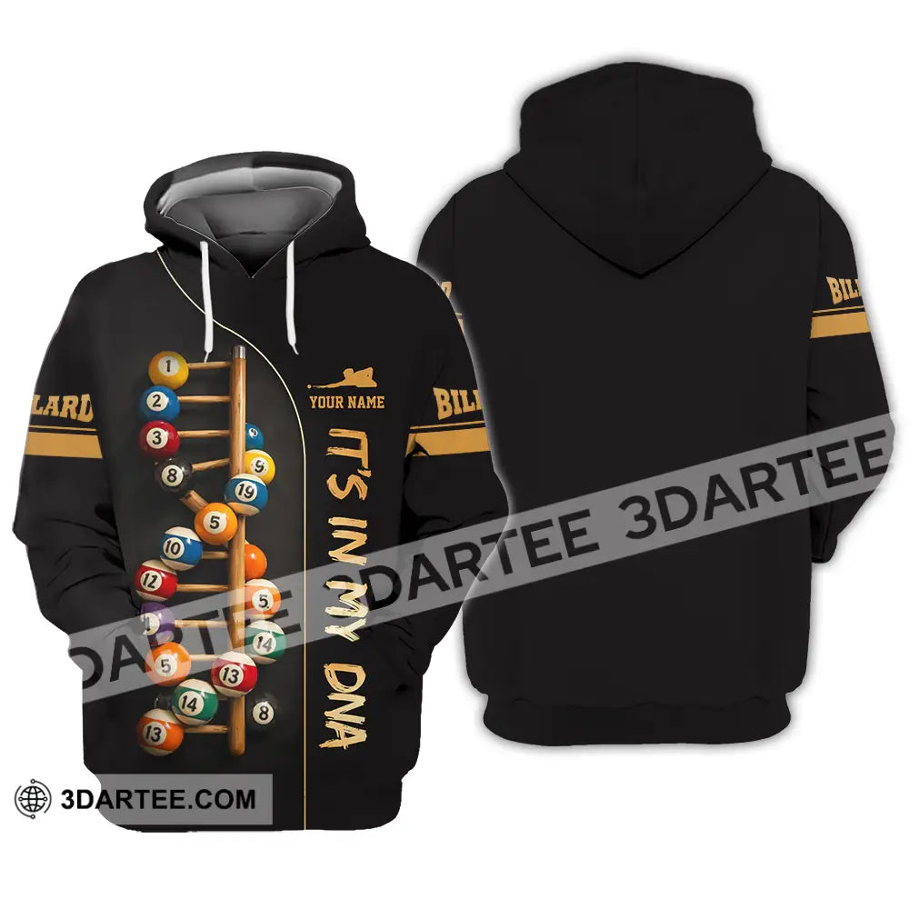 Unisex Shirt - Custom Billiards It’s In My DNA 3D Shirt Hoodie / S T-shirt