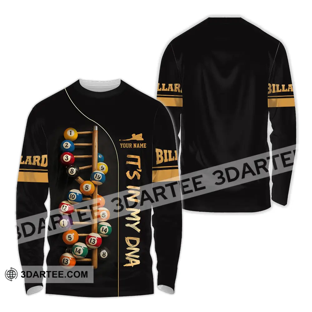 Unisex Shirt - Custom Billiards It’s In My DNA 3D Shirt Long Sleeve Shirt / S T-shirt