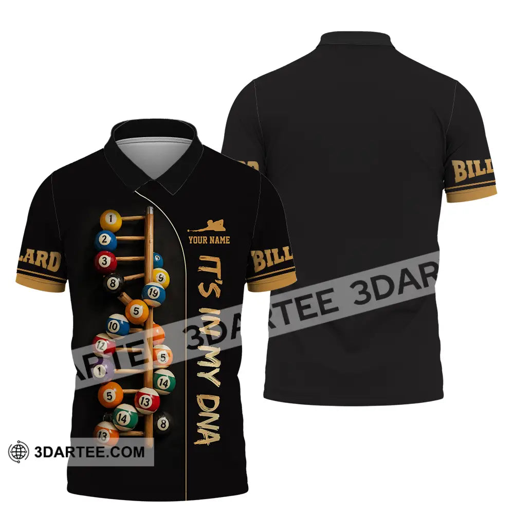 Unisex Shirt - Custom Billiards It’s In My DNA 3D Shirt Polo Shirt / S T-shirt