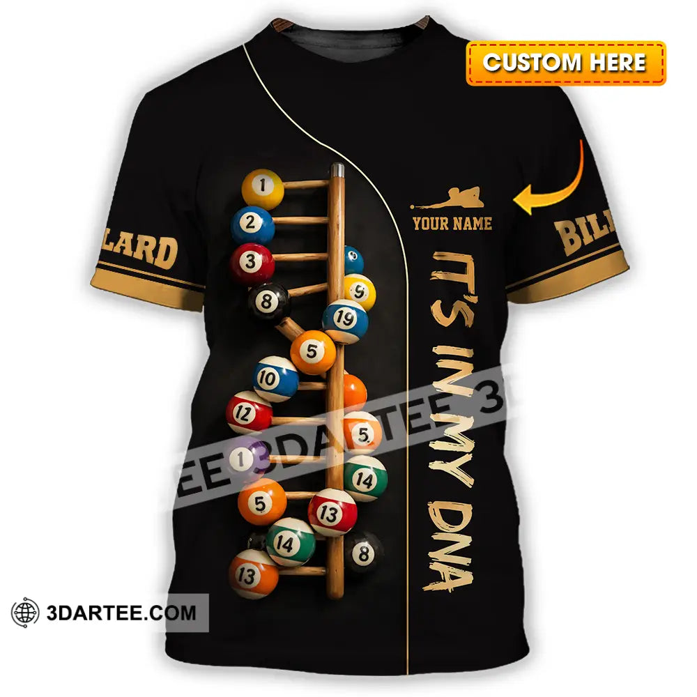 Unisex Shirt - Custom Billiards It’s In My DNA 3D Shirt T-shirt