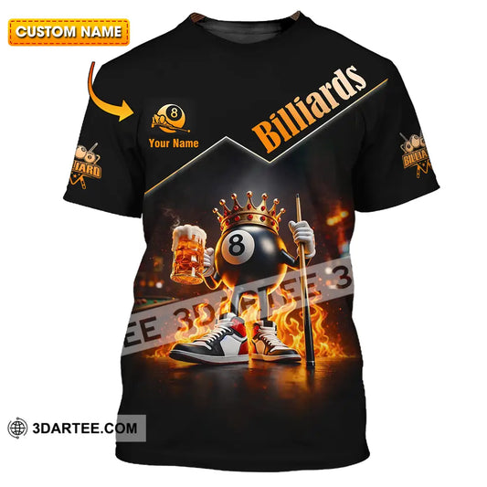 Unisex Shirt - Custom Billiards Lover 3D Shirt T-shirt