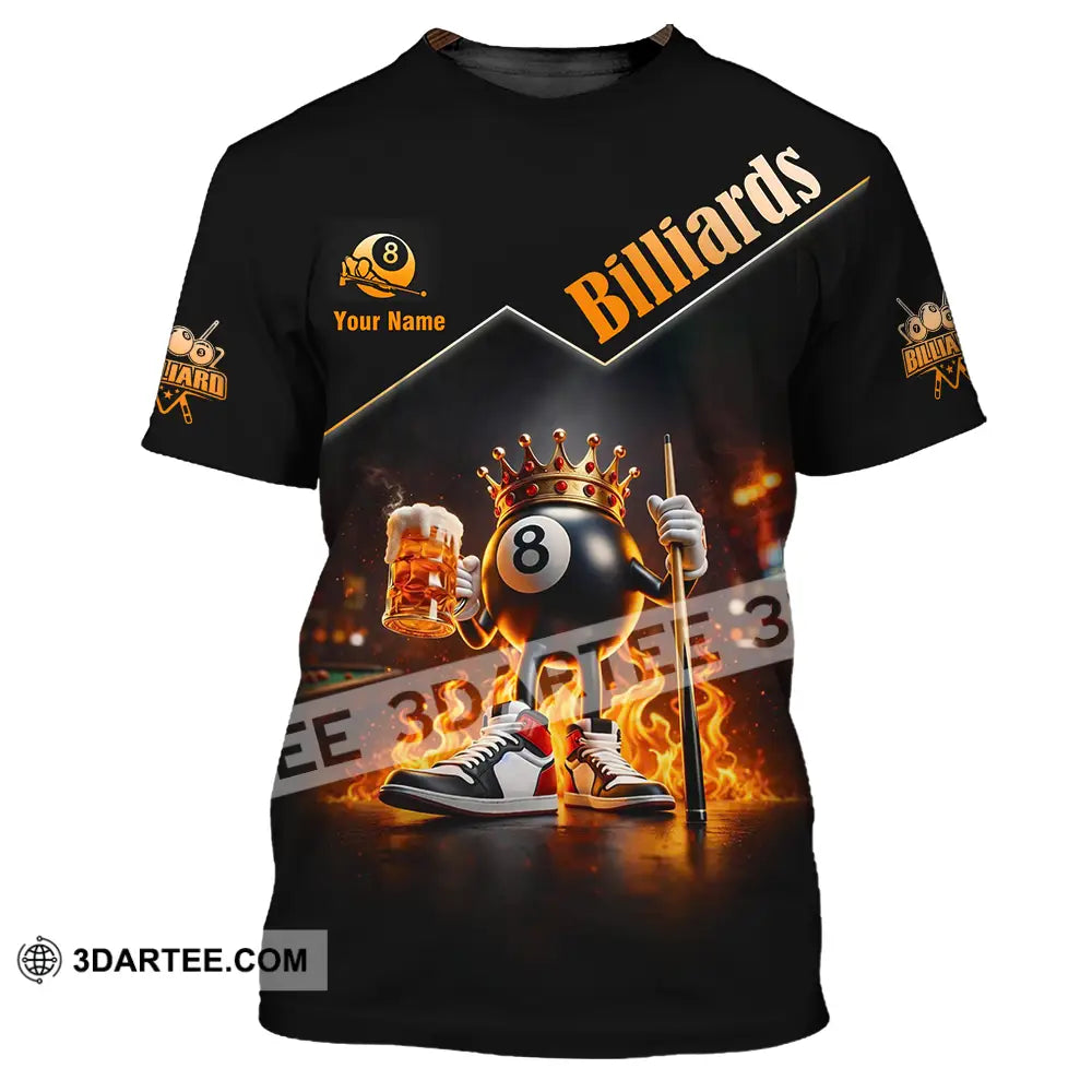 Unisex Shirt - Custom Billiards Lover 3D Shirt T-Shirt / S T-shirt