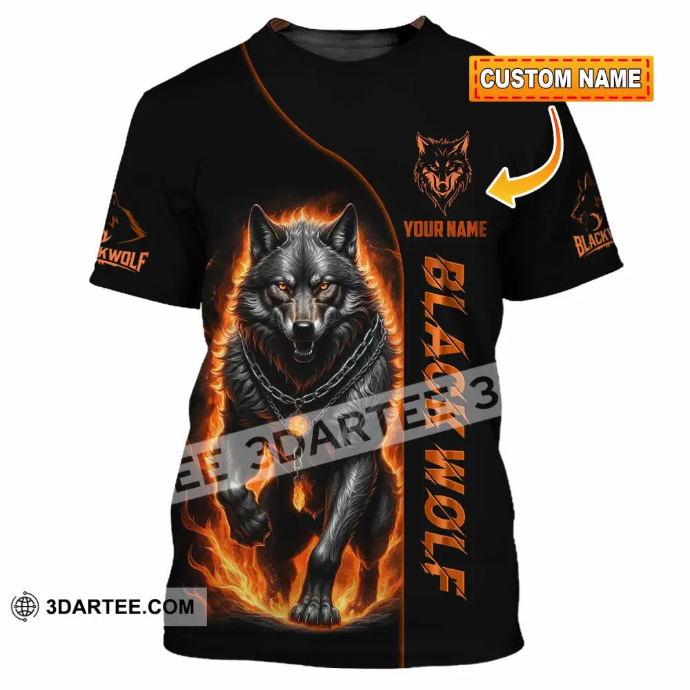 Unisex Shirt - Custom Black Wolf Shirt T-shirt