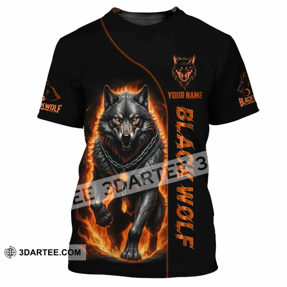 Unisex Shirt - Custom Black Wolf Shirt T-Shirt / S T-shirt
