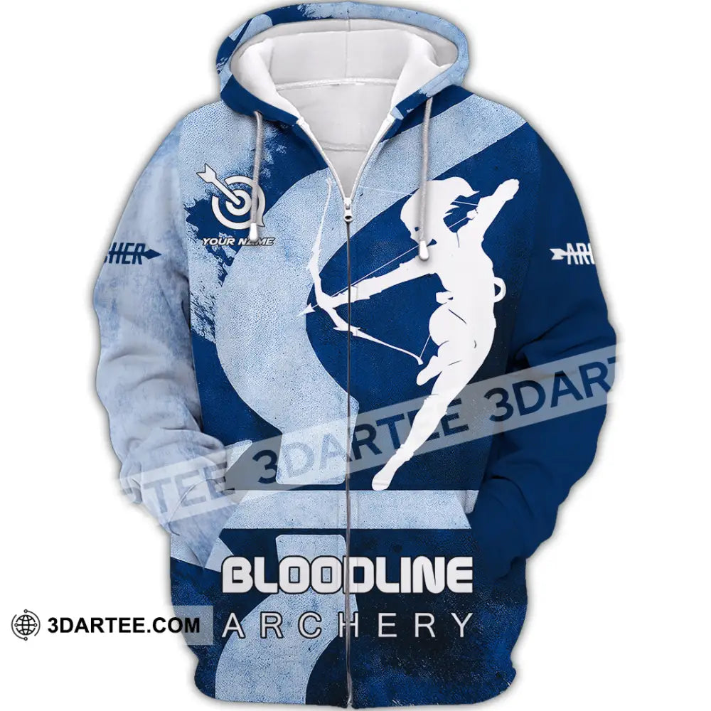 Unisex Shirt - Custom Bloodline Archery 3D Shirt Zipper Hoodie / S T-shirt