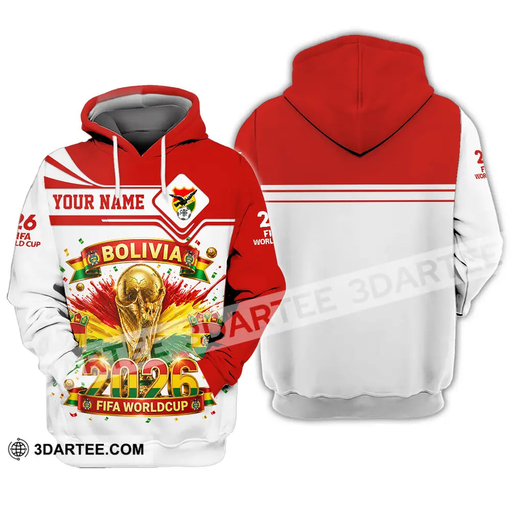Unisex Shirt - Custom Bolivia World Cup 2026 Shirt - Hoodie / S - T-shirt