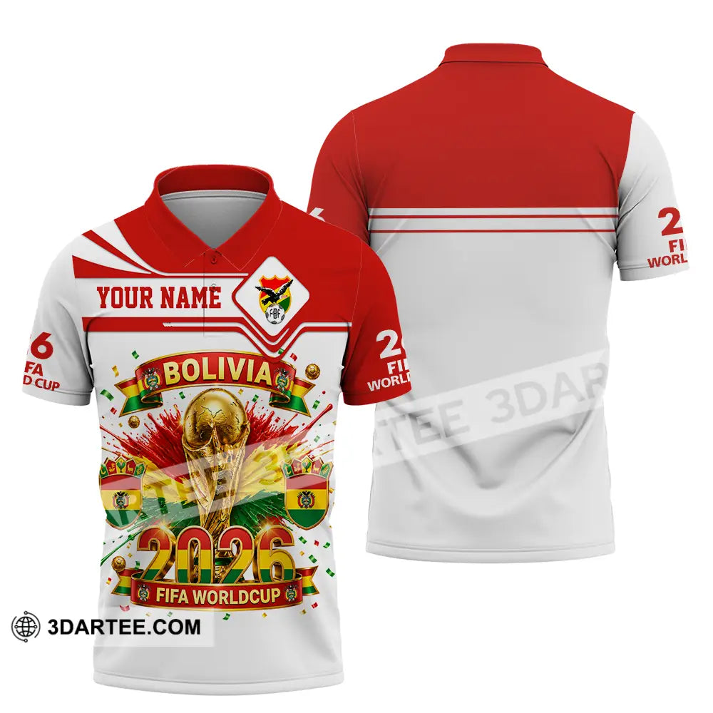 Unisex Shirt - Custom Bolivia World Cup 2026 Shirt - Polo Shirt / S - T-shirt