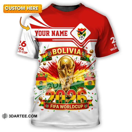 Unisex Shirt - Custom Bolivia World Cup 2026 Shirt - T-shirt