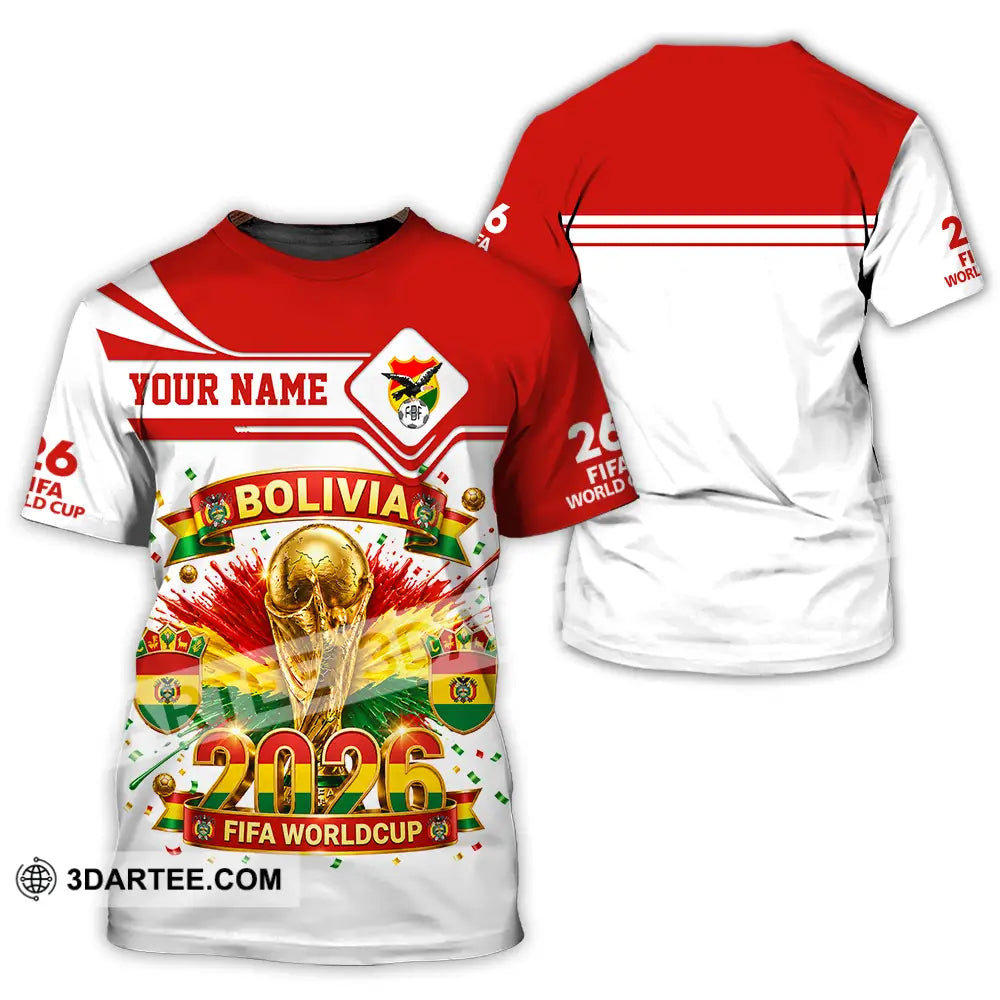 Unisex Shirt - Custom Bolivia World Cup 2026 Shirt - T-Shirt / S - T-shirt