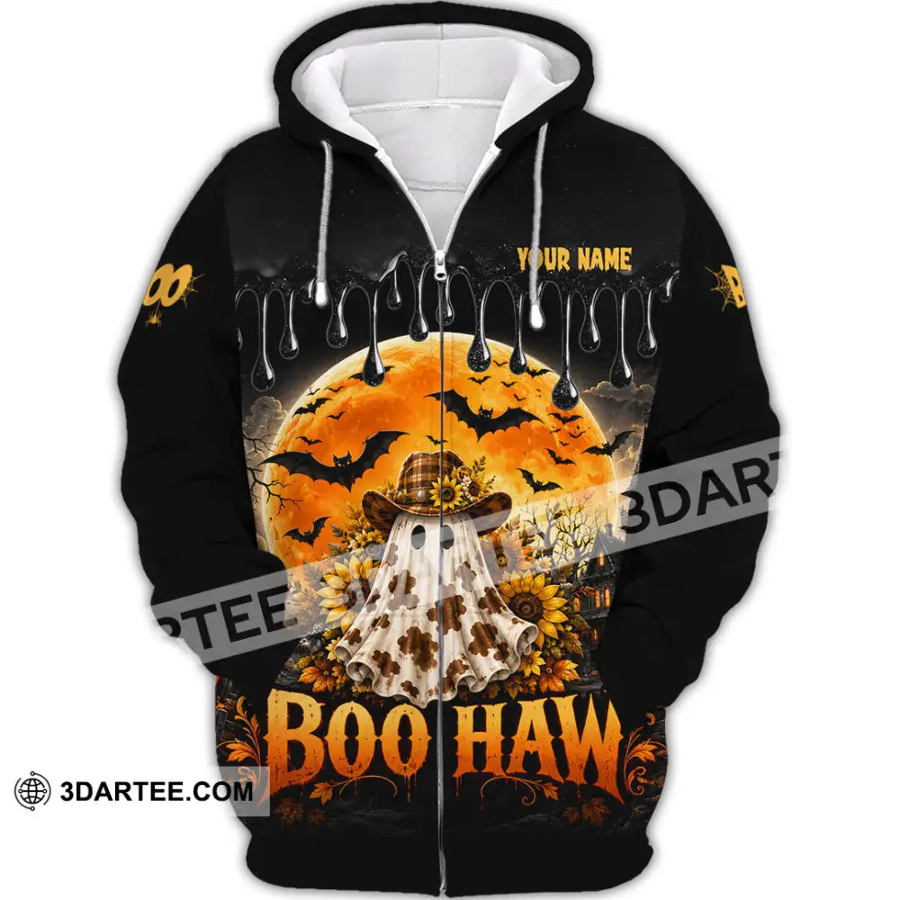 Unisex Shirt - Custom Boo Haw Shirt - Zipper Hoodie / S - T-shirt