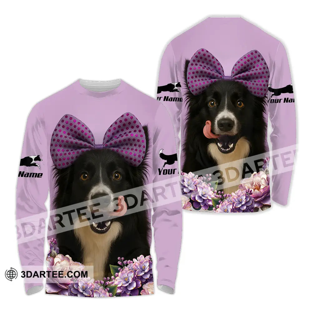 Unisex Shirt - Custom Border Collie Shirt Long Sleeve Shirt / S T-shirt
