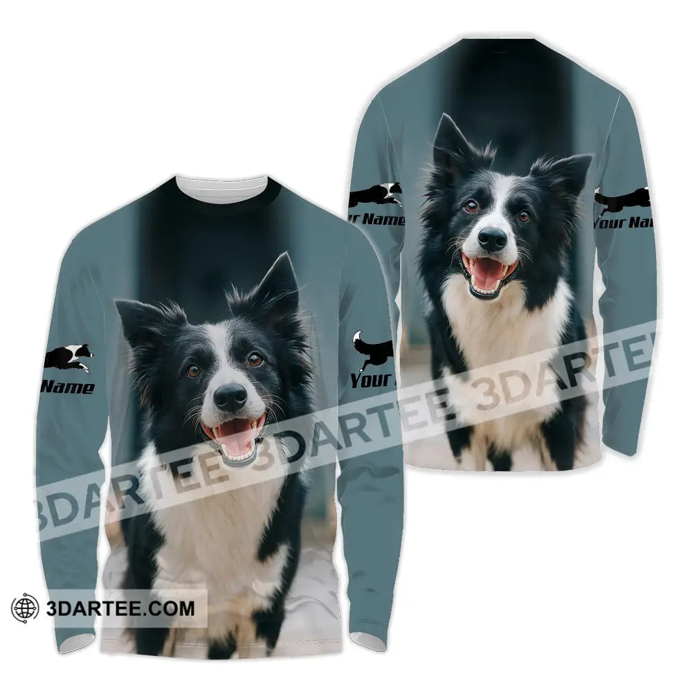 Unisex Shirt - Custom Border Collie Shirt Long Sleeve Shirt / S T-shirt