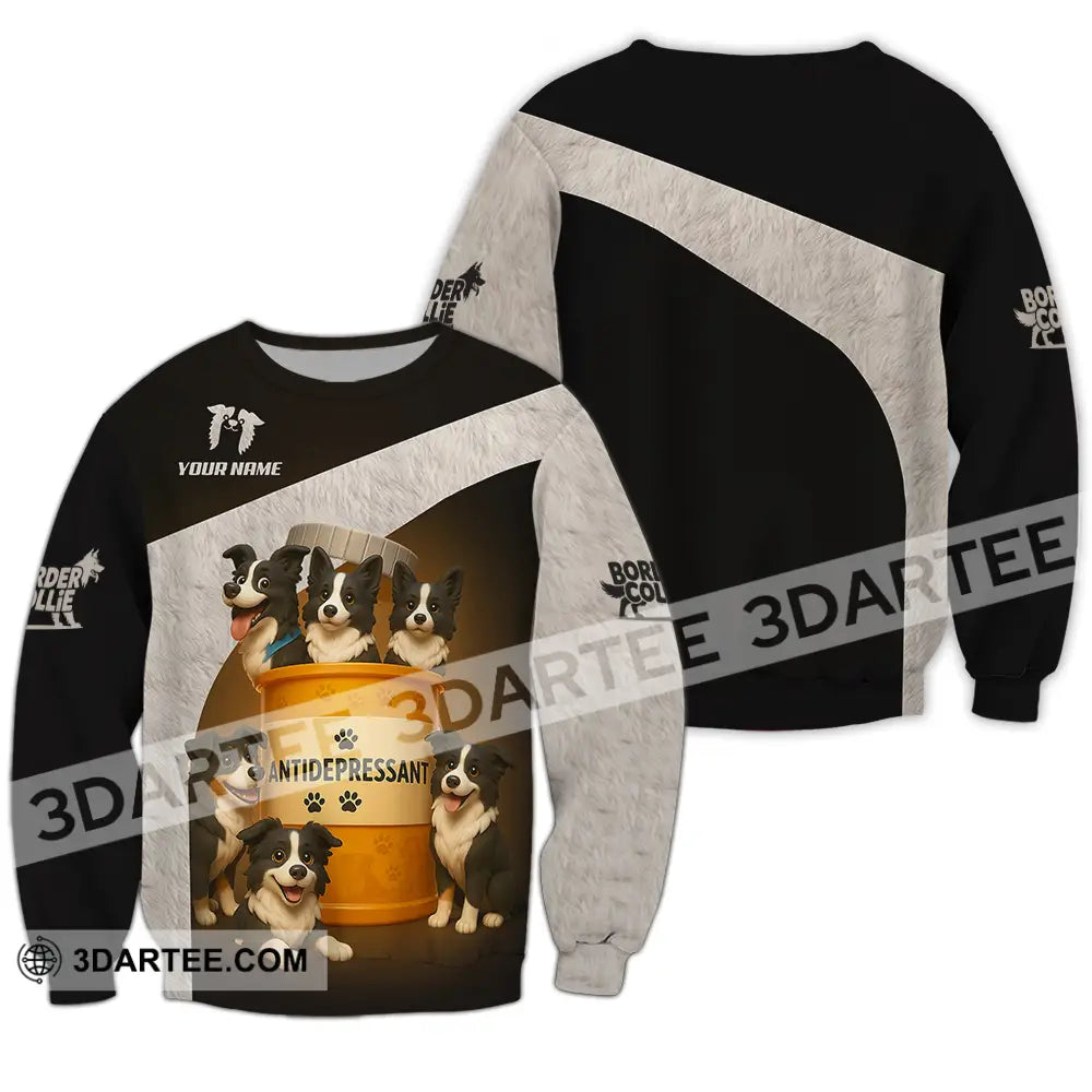Unisex Shirt - Custom Border Collie Shirt Long Sleeve / S T-shirt