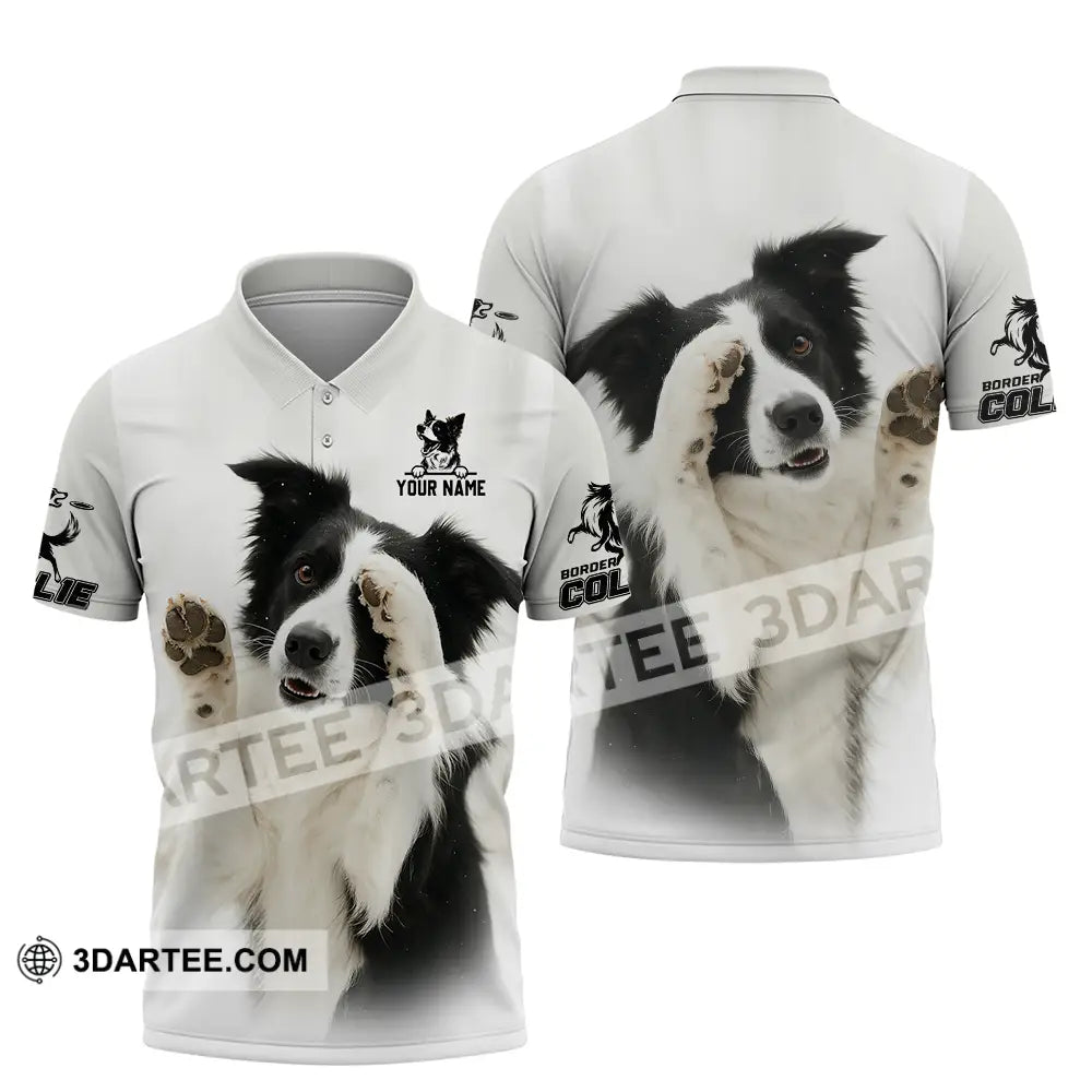 Unisex Shirt - Custom Border Collie Shirt Polo Shirt / S T-shirt