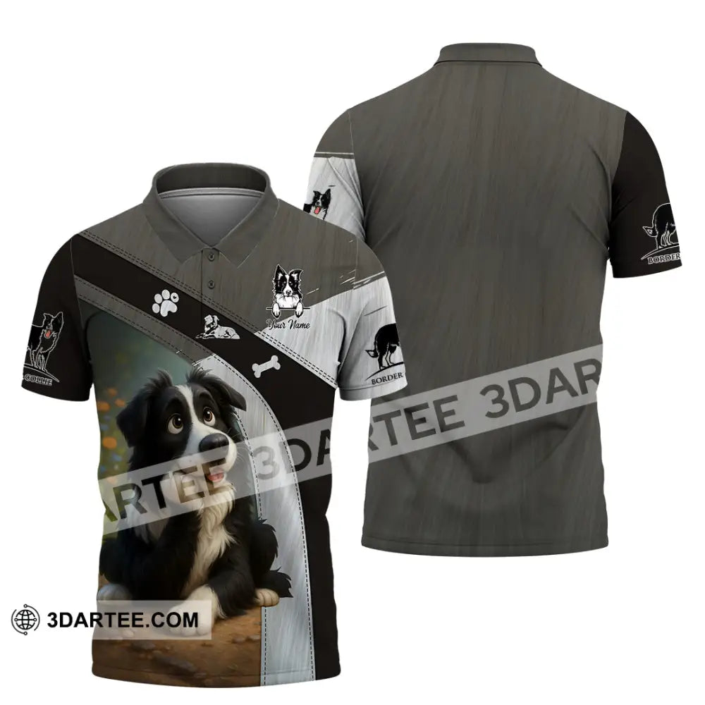 Unisex Shirt - Custom Border Collie Shirt Polo Shirt / S T-shirt