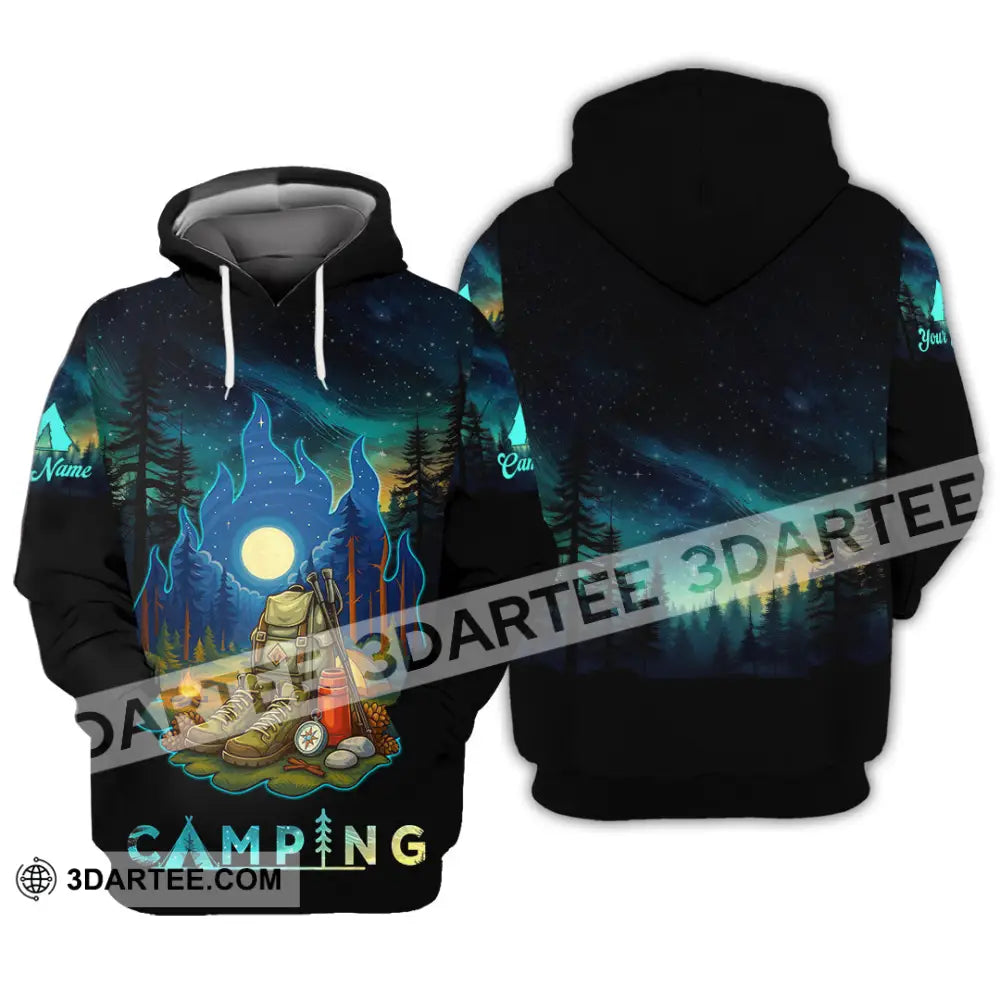 Unisex Shirt - Custom Born To Be Wild Camping Shirt Hoodie / S T-shirt