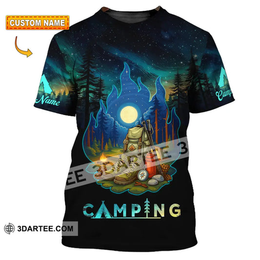 Unisex Shirt - Custom Born To Be Wild Camping Shirt T-shirt