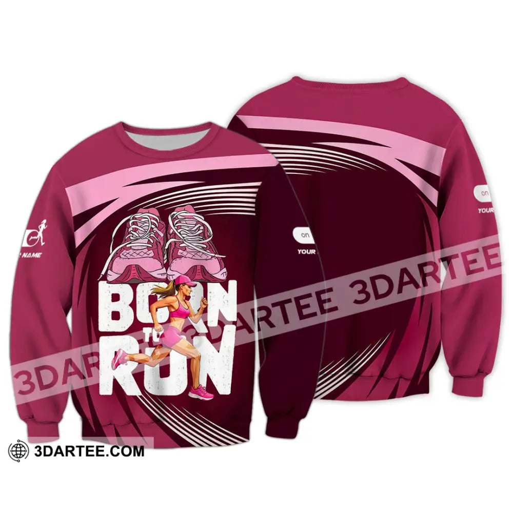 Unisex Shirt - Custom Born To Run 3D Shirt Long Sleeve / S T-shirt