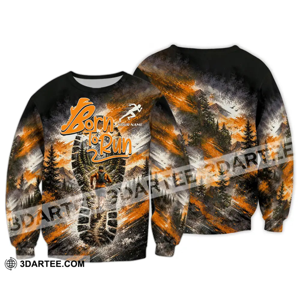 Unisex Shirt - Custom Born To Run Shirt - Long Sleeve / S - T-shirt