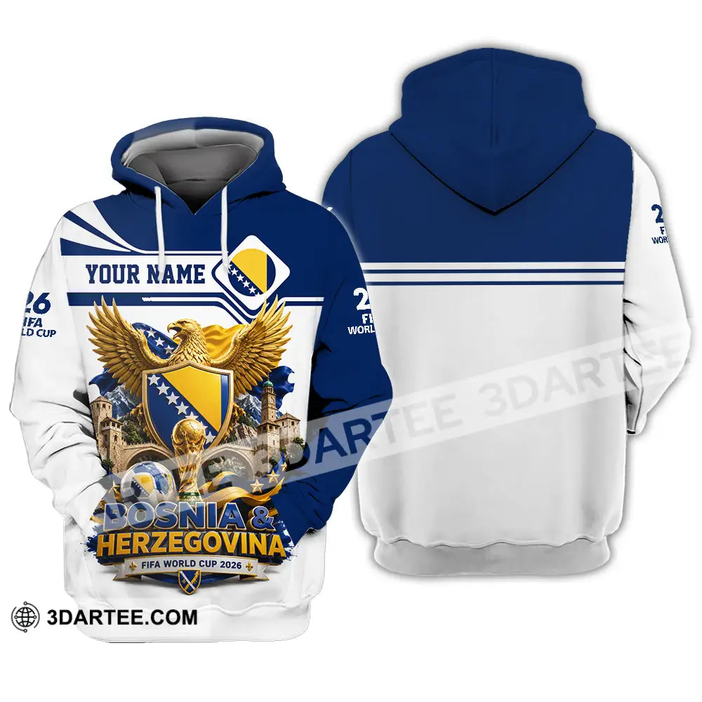 Unisex Shirt - Custom Bosnia And Herzegovina World Cup 2026 Shirt - Hoodie / S - T-shirt