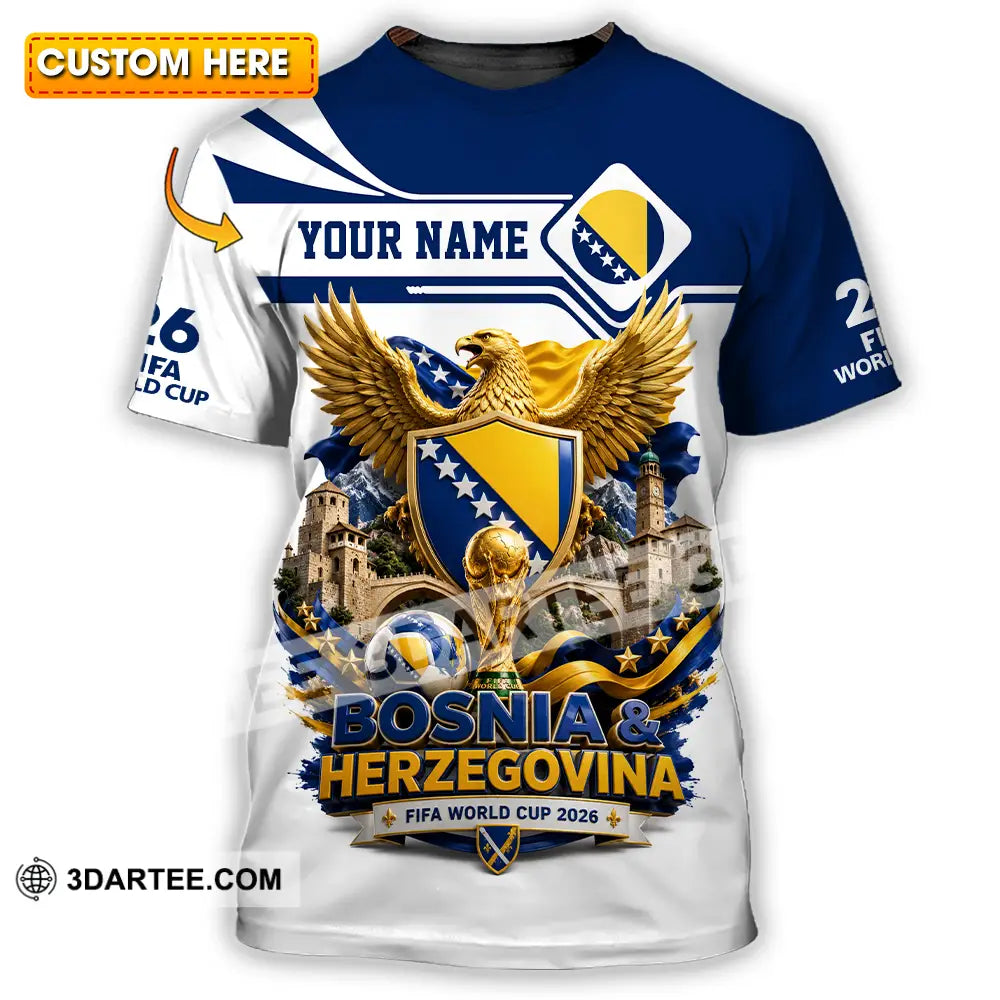 Unisex Shirt - Custom Bosnia And Herzegovina World Cup 2026 Shirt - T-shirt