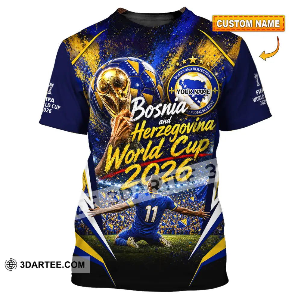 Unisex Shirt - Custom Bosnia And Herzegovina World Cup 2026 Shirt - T-shirt