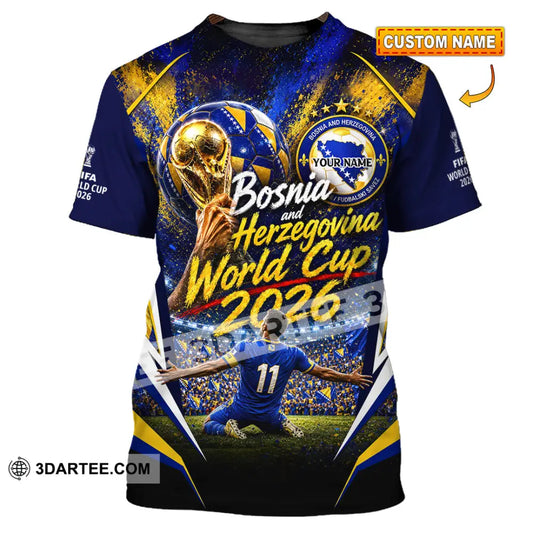 Unisex Shirt - Custom Bosnia And Herzegovina World Cup 2026 Shirt - T-shirt